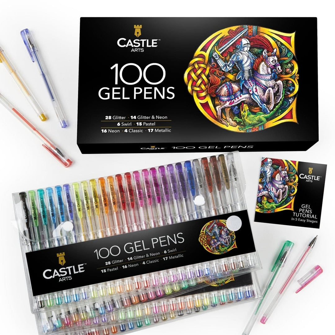 Castle Arts 48 Pièces Crayons De Couleur Métallisés Dans Un Étui À Étain  D'affichage – Castle Arts France