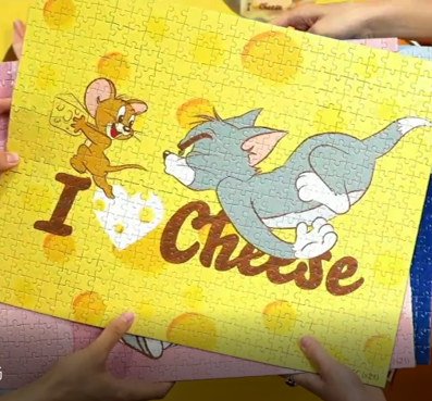 MINISO Tom&Jerry I Love Cheese Collection Funny Tote Bag