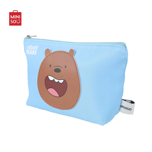 MINISO We Bare Bears Cotton Lunch Bag Sac for Boys Girls - Grizz