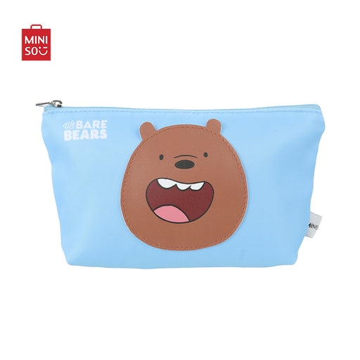 MINISO We Bare Bears Cotton Lunch Bag Sac for Boys Girls - Grizz