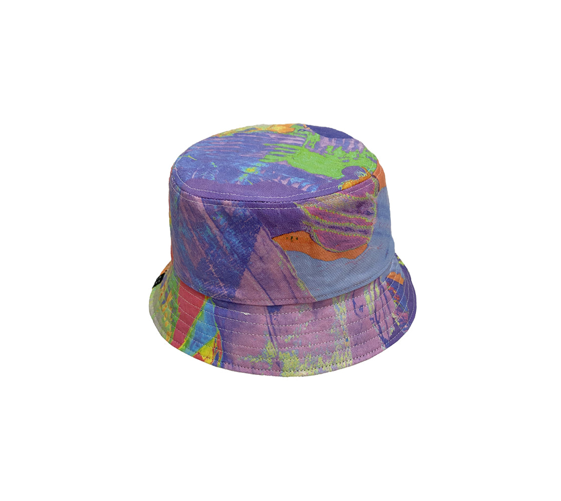 LOTUS BUDS PATTERN BUCKET HAT - ハット