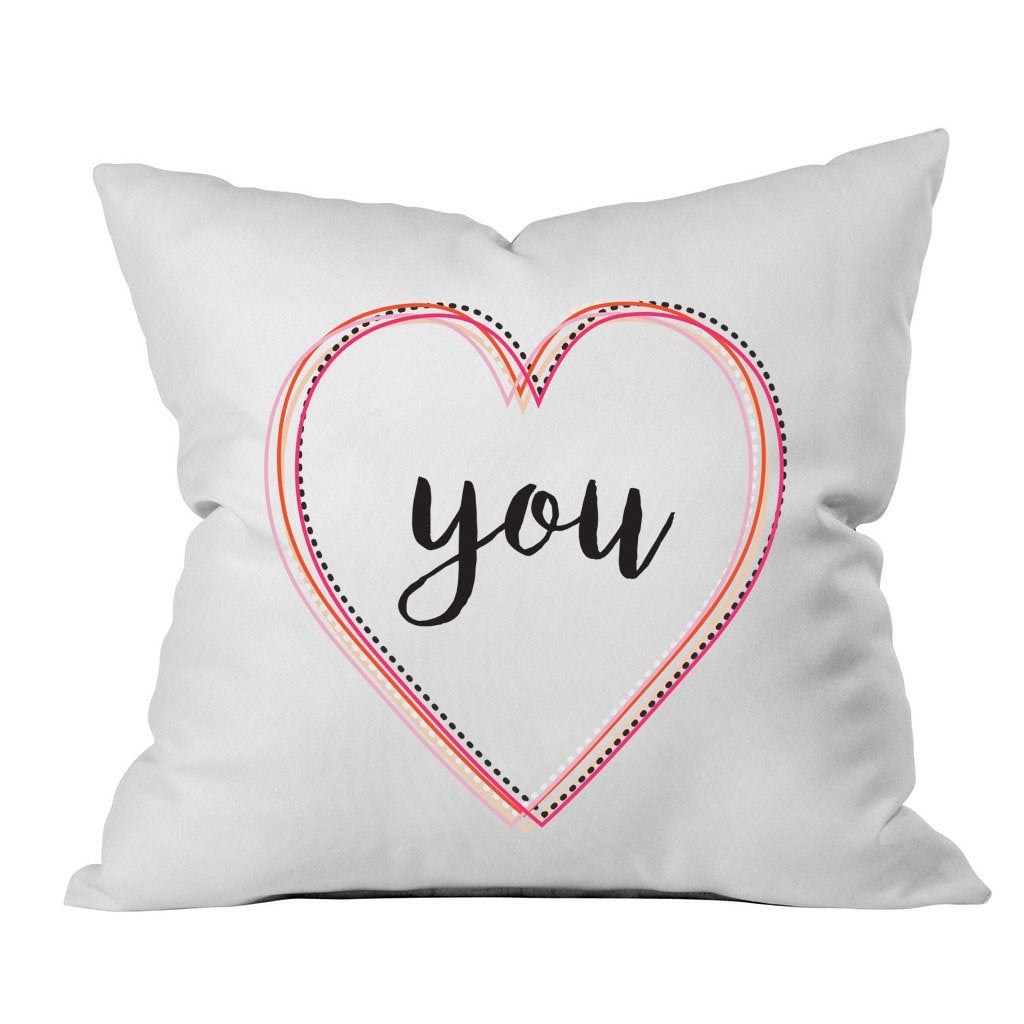 You Multicolor 18x18 Inch Throw Pillow Cover Couples Gifts For