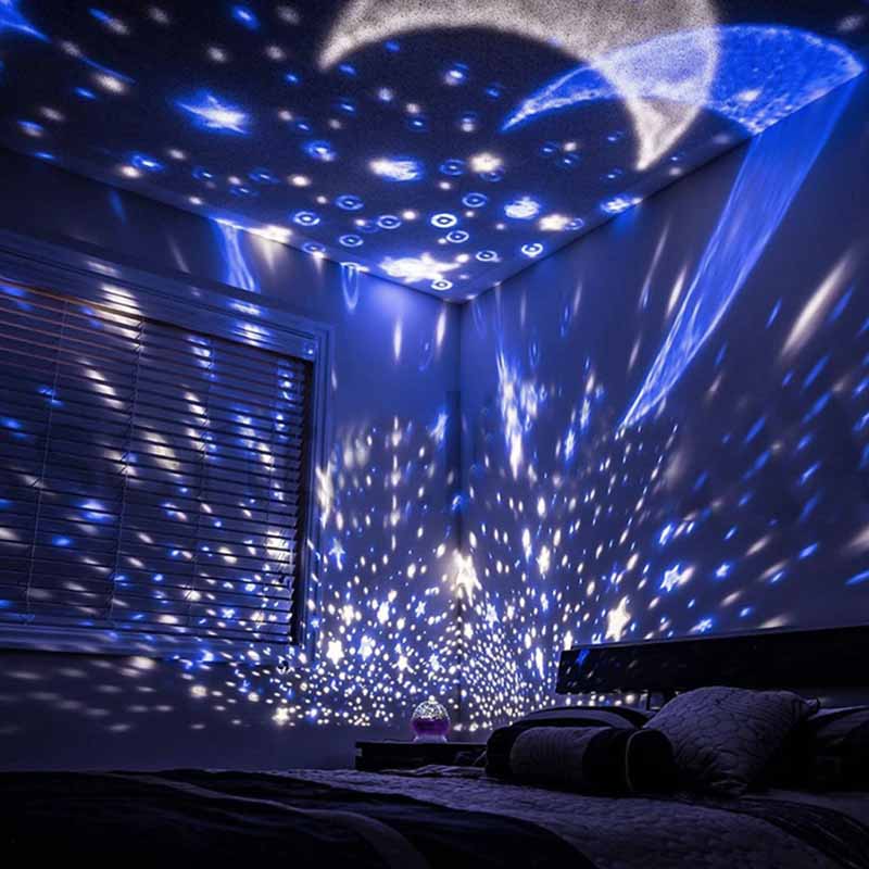 Veilleuse Projecteur Etoiles pour Enfant