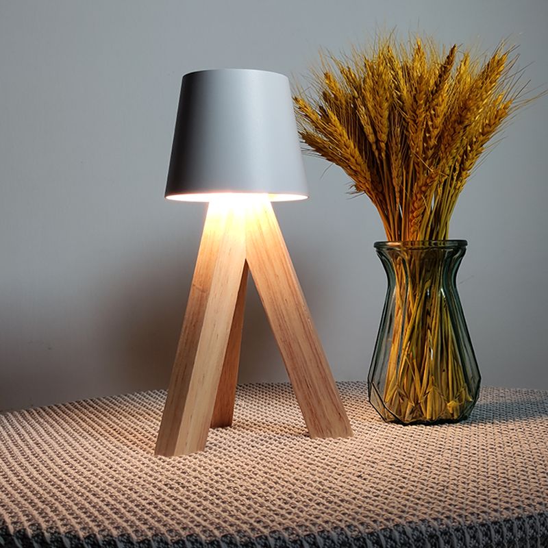 Lampe De Chevet Tactile Bois Massif