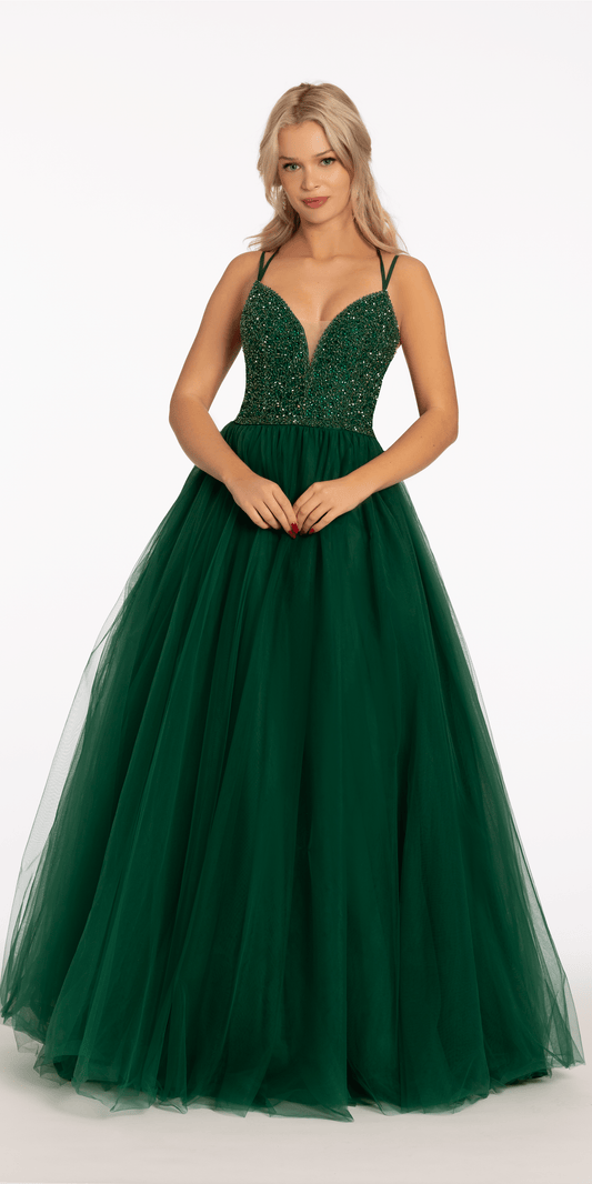 EMERALD GREEN THEME FORMAL DRESS GOWN