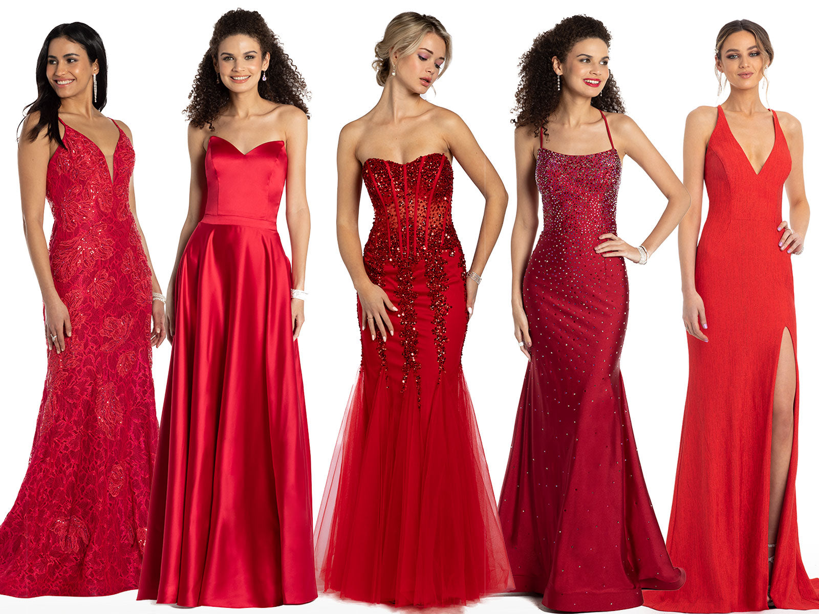 Plus Size Wine Red Fringes V-Neck Long Sleeve A-Line Prom Dress – Modsele