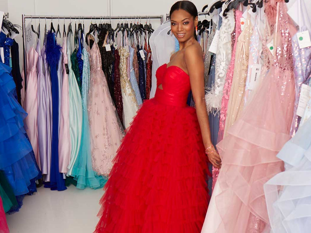 red prom dress 2023 tulle
