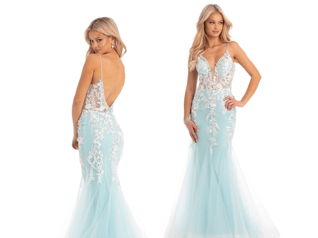 floral embroidered prom dress 2023 mermaid style