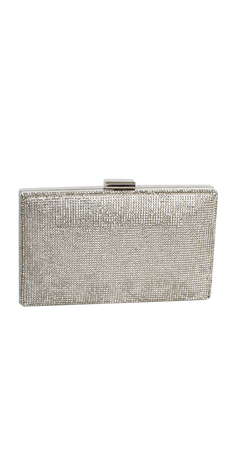 Rhinestone Handbag with Metal Top Closure