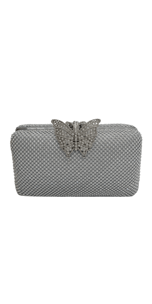 Bs Silver Stonetube Soft Pouch Ovel Shape beautifully handcrafted woman  formal clutch purse, hand beaded luxury