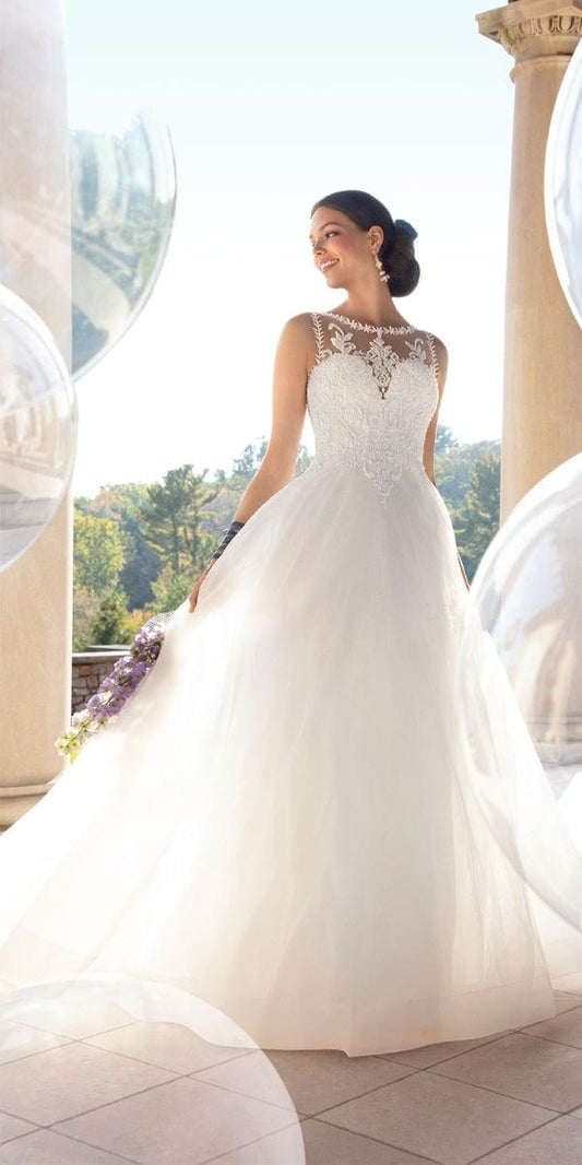 Inimitable-Apple-Inverted-Triangle-Brooch-White-Sleeveless-Strapless-Ball- Gown-Ball-Gown-Wedding-Dresses-WG2810, ￼