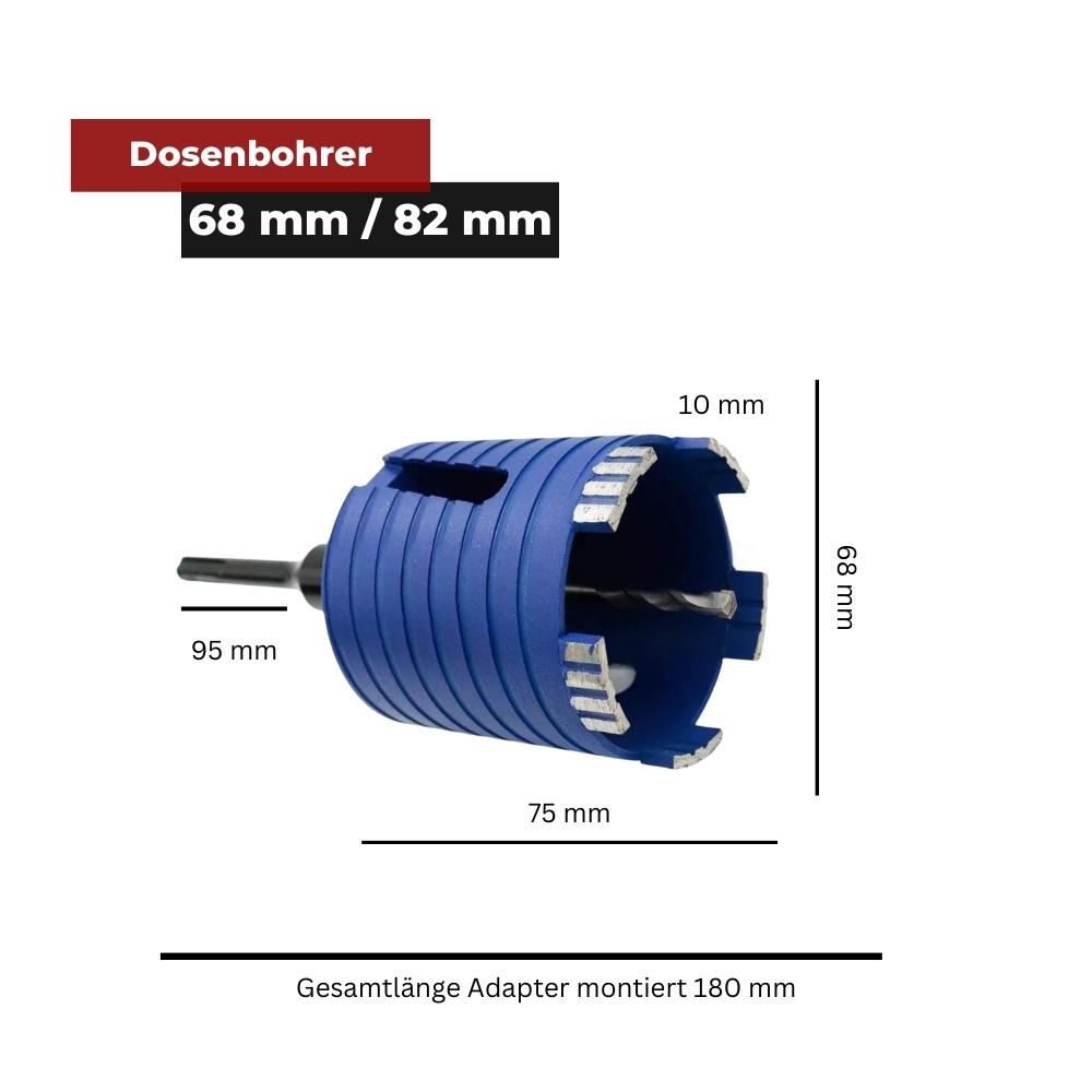 Technische Zeichnung Diamant Dosenbohrer für Beton & Stein und harte Materialien
