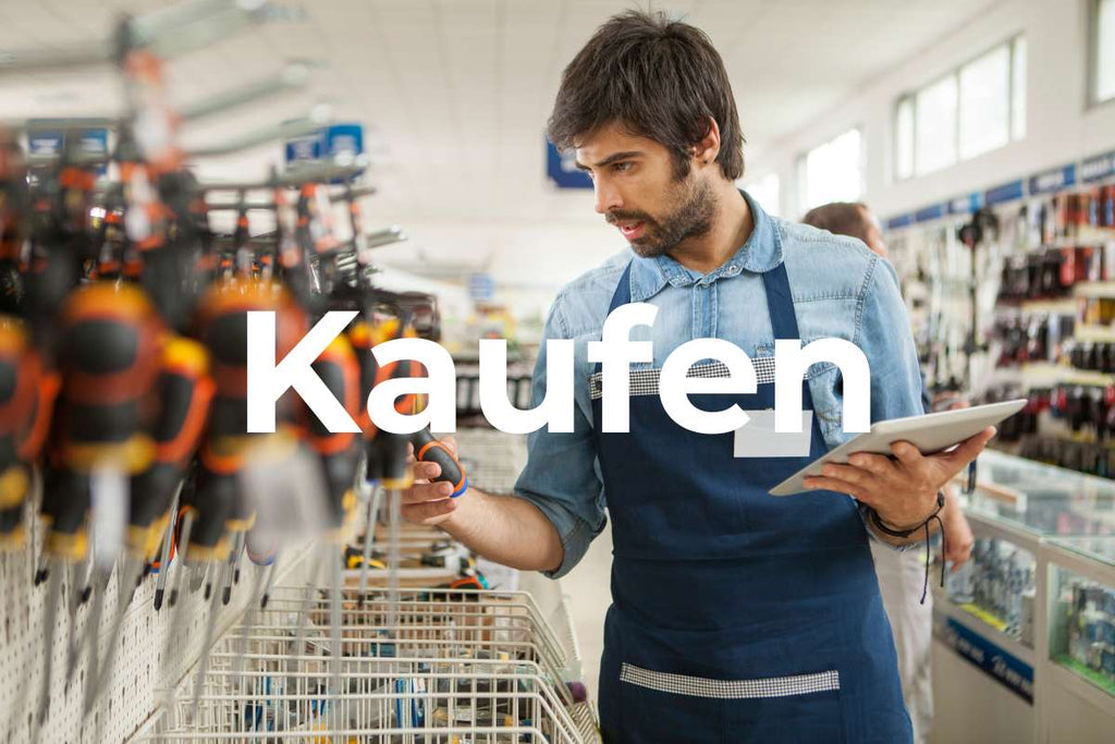 Image d'une quincaillerie où l'on peut acheter un kit de lavage de carrelage