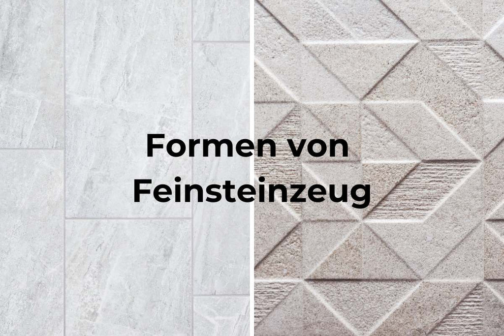 What is porcelain stoneware? Image of various porcelain stoneware products.