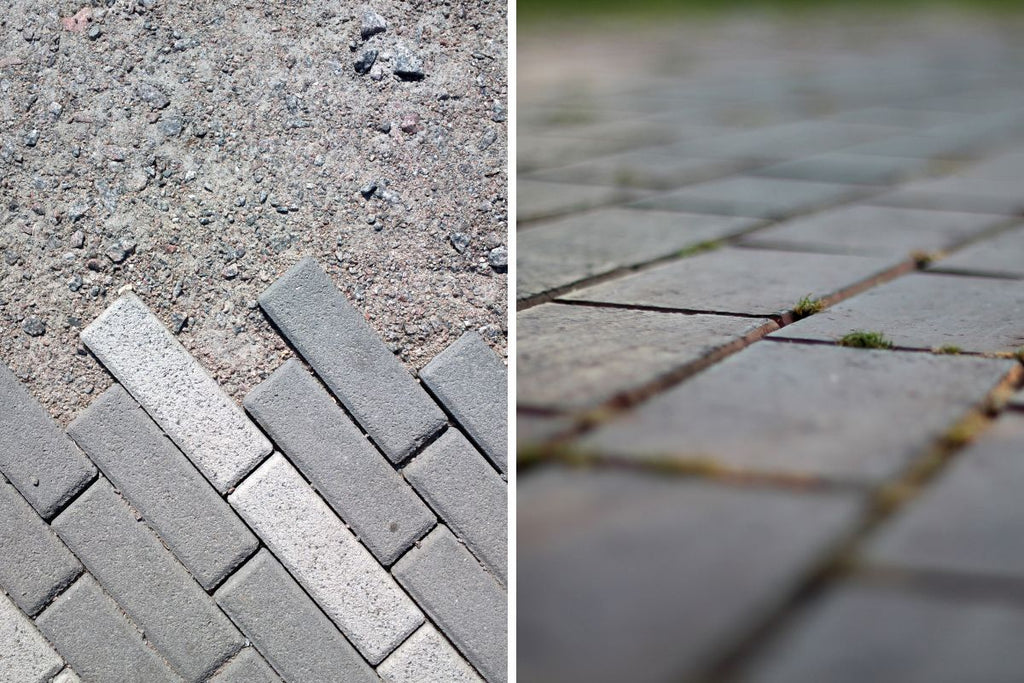 Building a garden path with paving stones - pattern