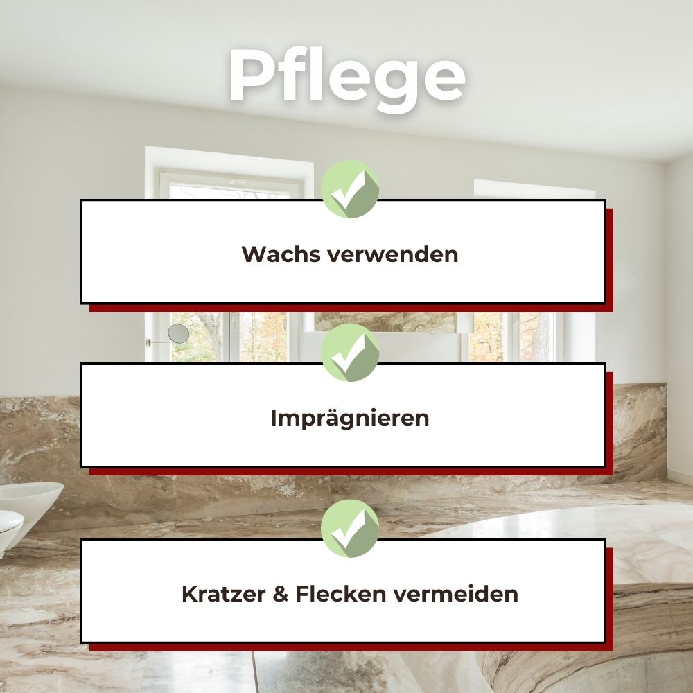 Marmorboden polieren & Pflege Checkliste