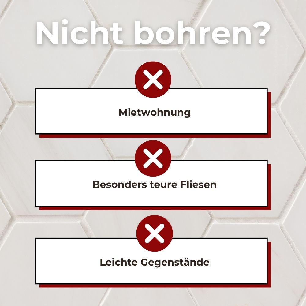 Wann Nicht Fliesen bohren ? Checkliste