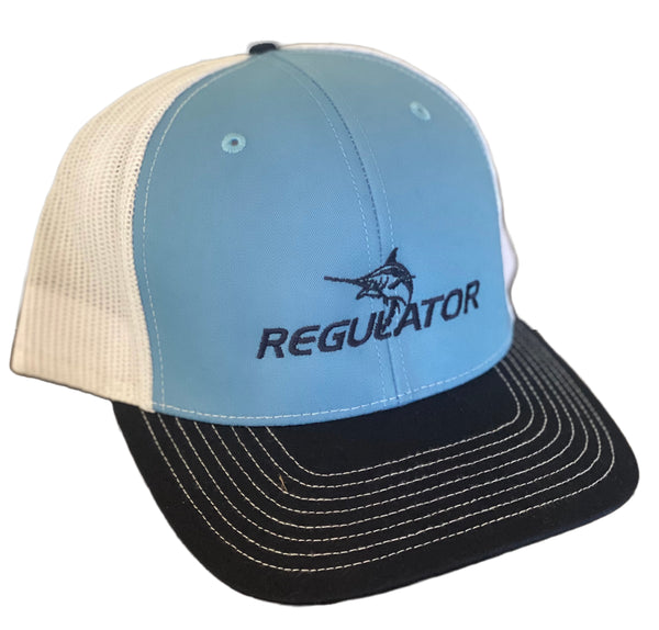 Regulator Marine Trucker Hat  Charcoal with Columbia Blue Mesh – Regulator  Marine Gear Store