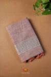 Pastel Peach Linen Cotton Saree For Women !!!