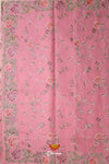 Pink Chanderi Floral Saree For Women