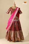 Impressive Brown Banarasi Lehenga