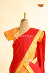 Orange Manipuri Half Saree| Langa Lavani For Girls!!!