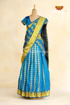 Blue Art Silk Half Saree | Langa Lavani For Girls!!!