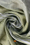 Pastel Green Linen Cotton Saree For Women !!!