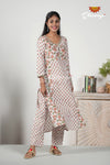 White Mul Cotton Salwar Suit For Women - BA1907