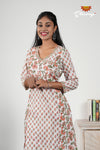 White Mul Cotton Salwar Suit For Women - BA1907