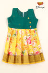 Yellow Digital Roja Girls Baby Frock