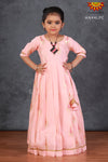 Light Peach Hanging Mango Long Gown for Girls!!!