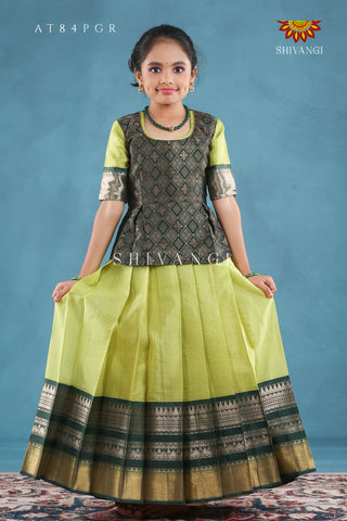 Girls pattu pavadai designs