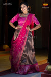 Festive Wear !!! - Pink Silver Fire Lehenga