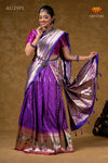 Classic Purple Silk Swan Half Saree For Festivel !!!