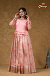 Trending Peach Pastel HoneyComb Lehenga For Girls !!!