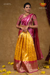 Diwali Collection - Golden Diya Half saree !!!