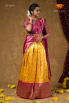 Diwali Collection - Golden Diya Half saree !!!