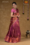 Pongal Colletion -Onion Pink Copper Silk Half Saree !!!