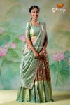 Trendy Kalamkakari Fish Half saree For Girls !!!