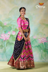 Impressive Pink Zig Zag Banarasi Lehenga