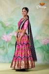 Impressive Pink Zig Zag Banarasi Lehenga