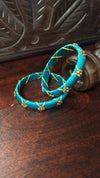 Ramer Green Silk Thread Bangles For Girls Special Occasion !!!