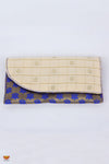 Girls Blue with Half-White Women’s Multipurpose Fabric Clutch 