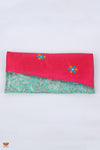 Girls Pink and Blue Women’s Multipurpose Fabric Clutch 