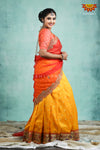 Girls Yellow Silk Paithani Half Saree | Langa Davani 
