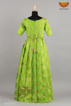 Girls Green Tafetta jimikki Alpha Long Gown 