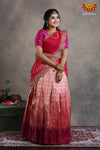 Banarasi half and half saree model for girls online