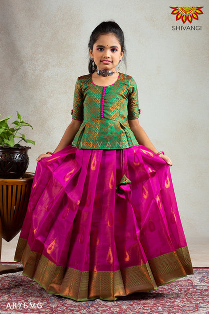 Pattu Pavadai designs online shopping for girls