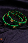 Green Silk Thread Bangles 